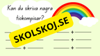 Tiokompisar 0–10 – Färgglad matematikpresentation