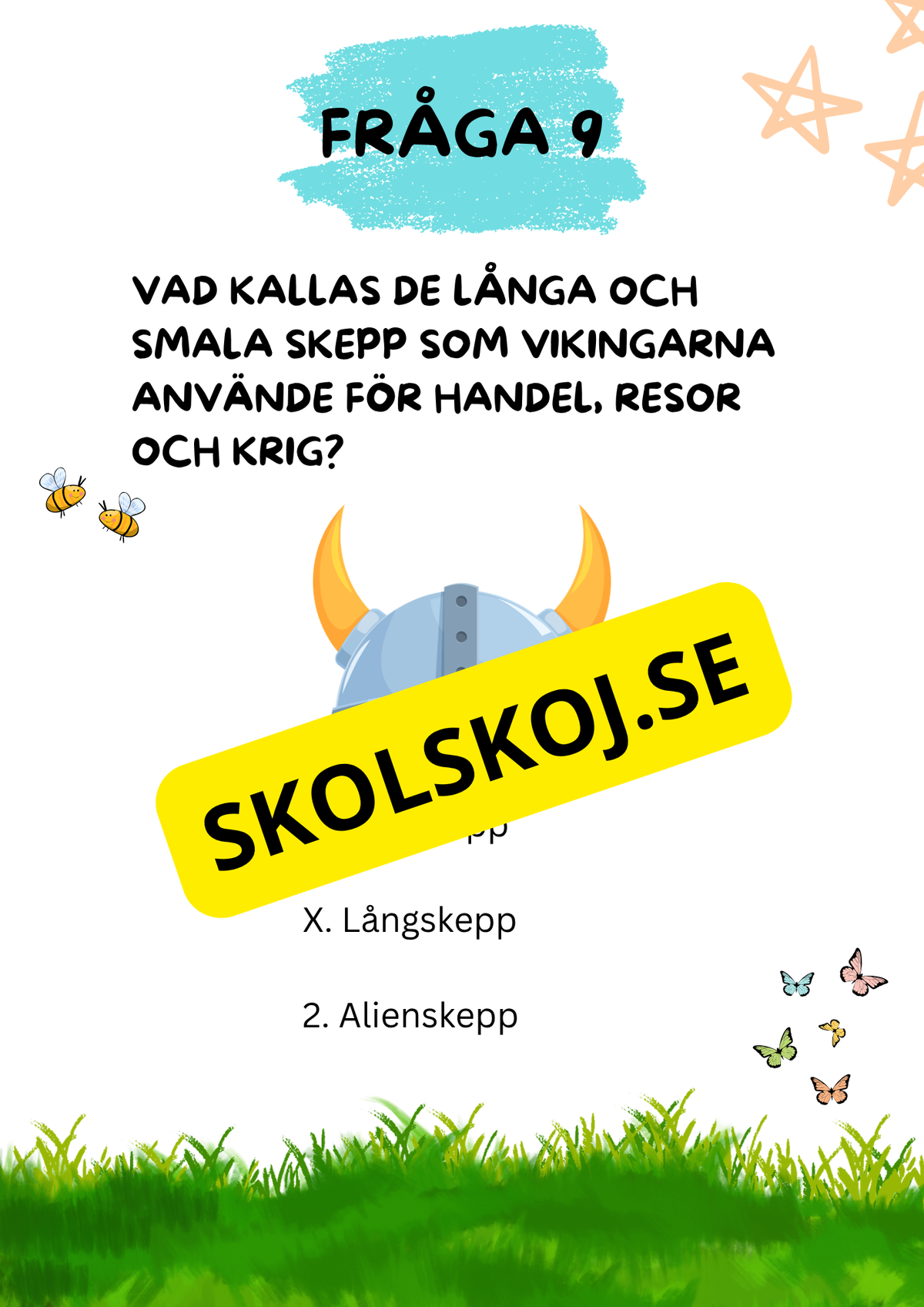 Tipspromenad - Årskurs 5 - Skolstart