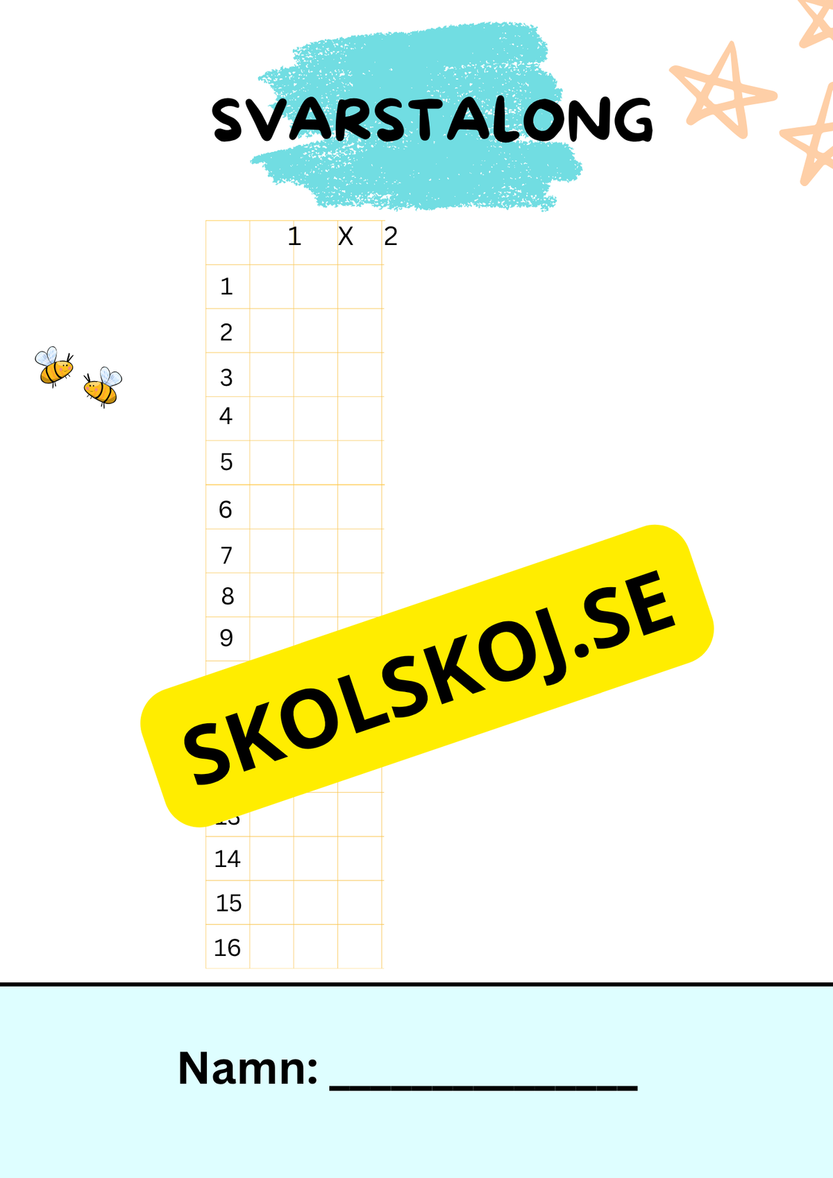 Tipspromenad - Årskurs 5 - Skolstart