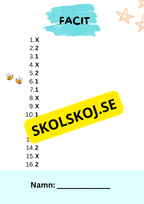 Tipspromenad - Årskurs 5 - Skolstart