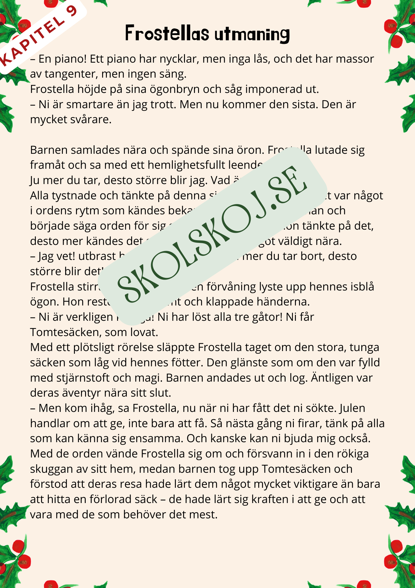 Tomtesäcken och julens hemlighet