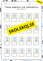 Träna addition och subtraktion