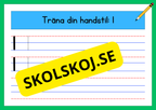Träna din handstil - Siffror