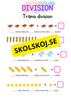 Träna division - Häfte