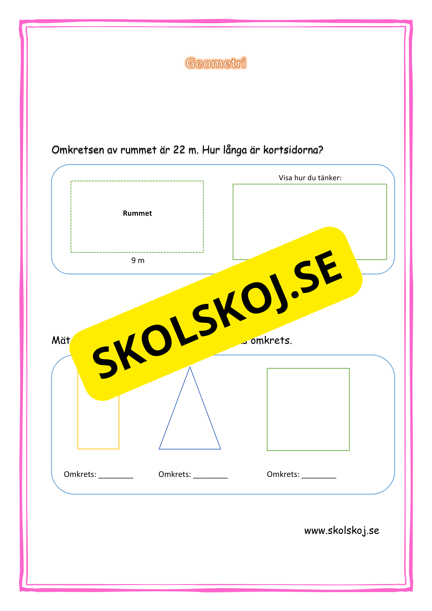 Nationella provet geometri statistik