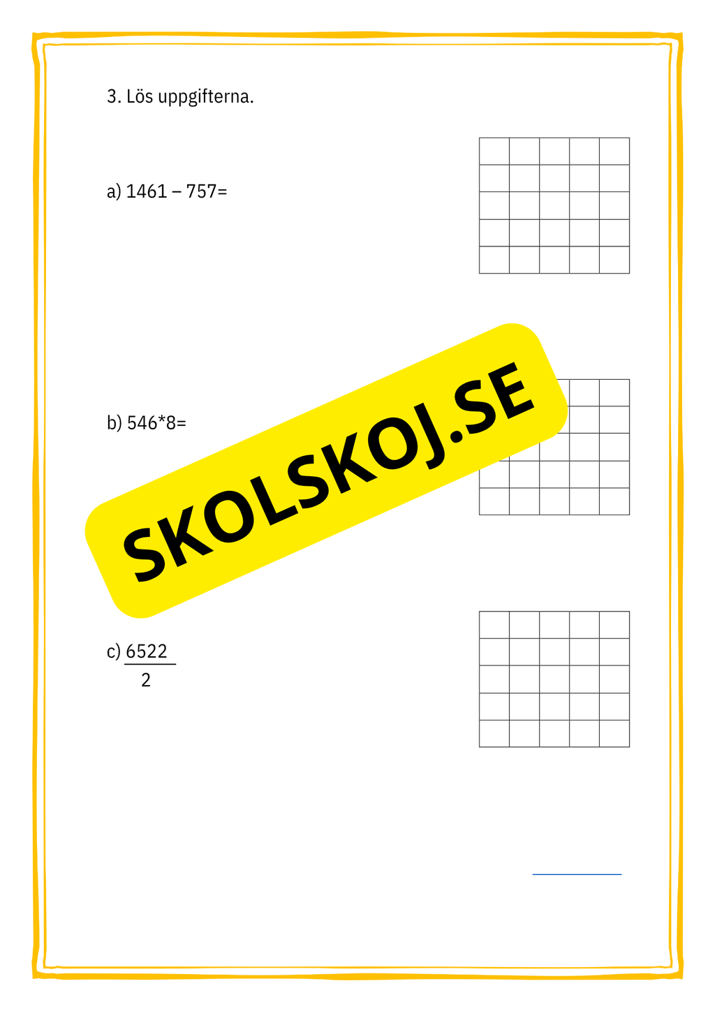 Nationella prov - Matematik - Årskurs 6