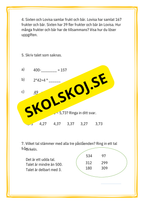 Nationella prov - Matematik - Årskurs 6