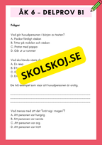 Träna inför nationella provet – Läsförståelse