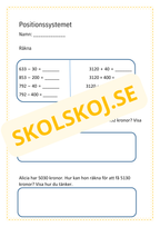 Träna inför nationella  provet i årskurs 3