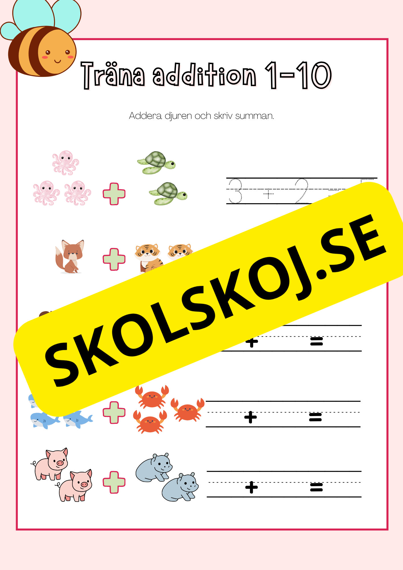 Träna matematik - Förskoleklass - Årskurs 1