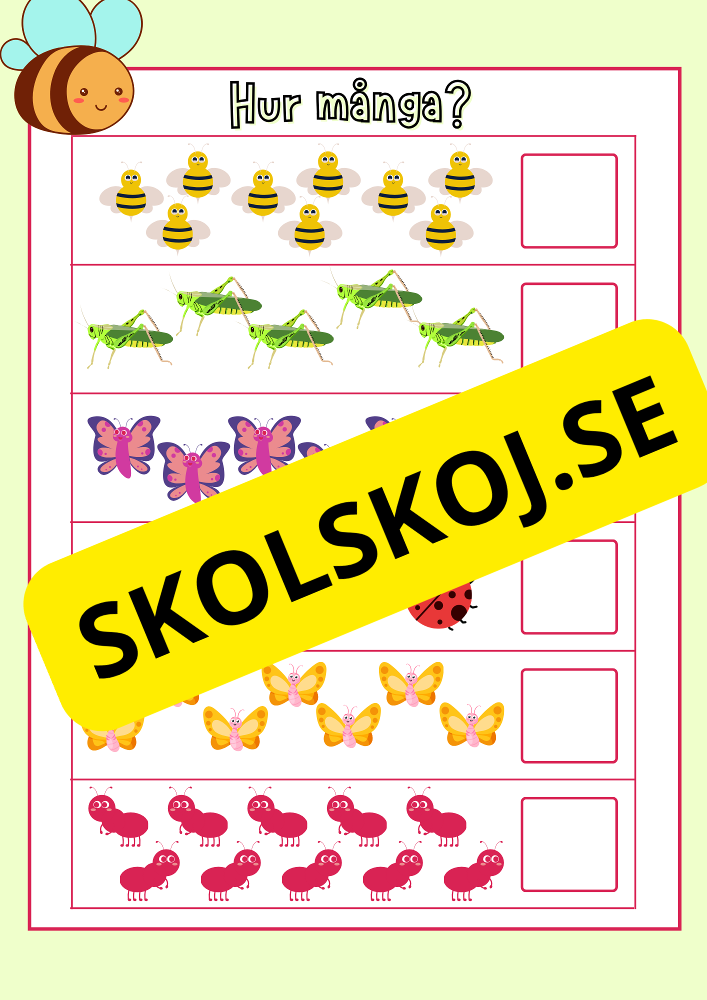 Träna matematik - Förskoleklass - Årskurs 1