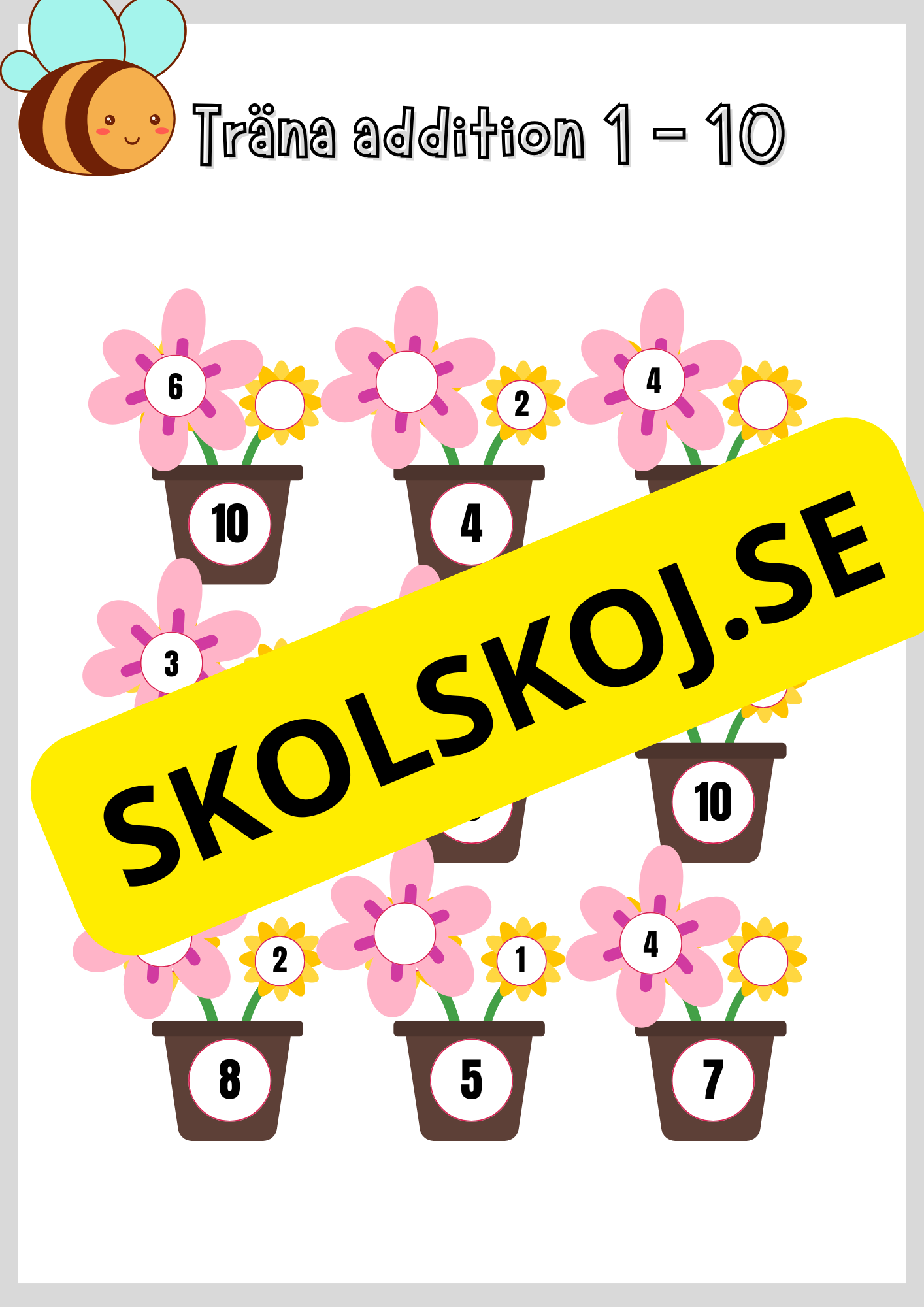 Träna matematik - Förskoleklass - Årskurs 1