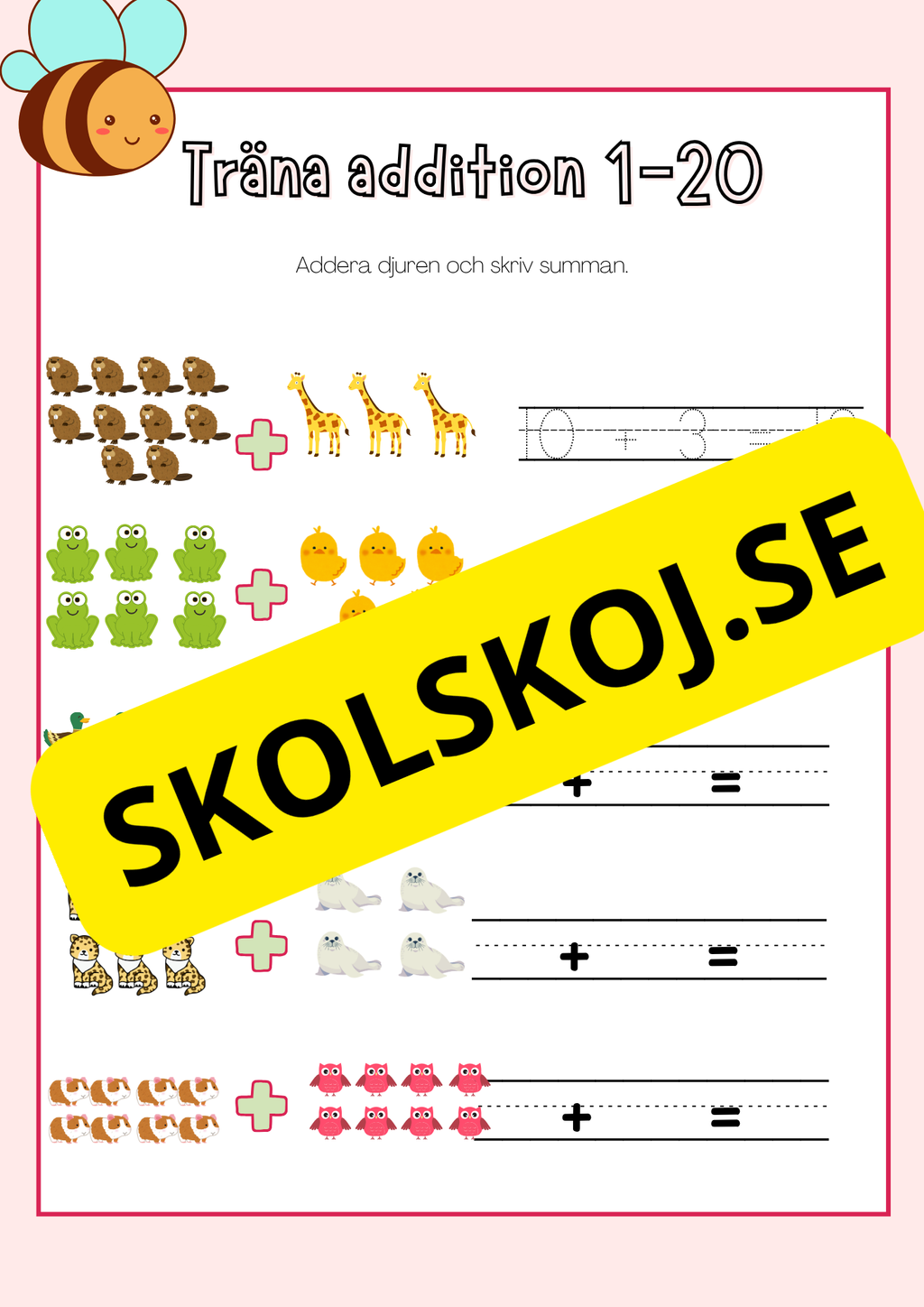 Träna matematik - Förskoleklass - Årskurs 1