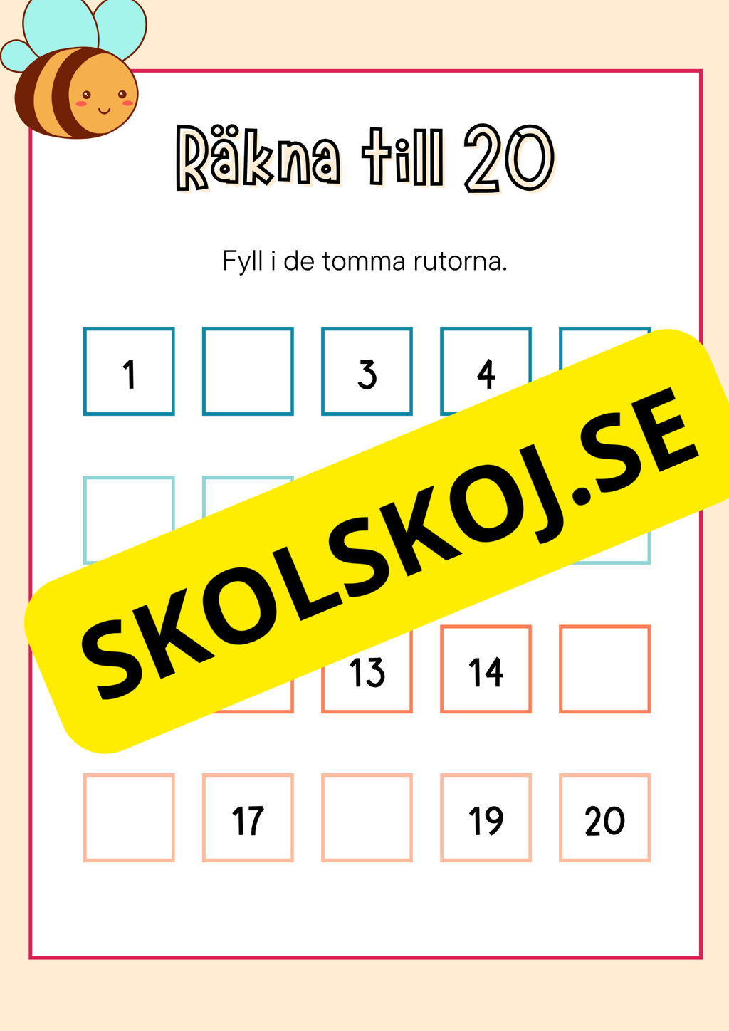 Träna matematik - Förskoleklass - Årskurs 1