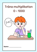 Träna multiplikation 0 - 1000