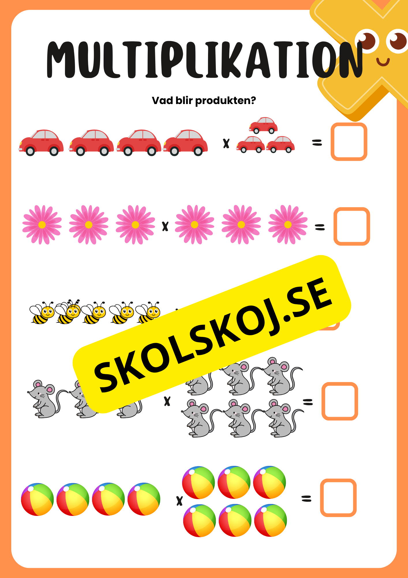 Träna multiplikation
