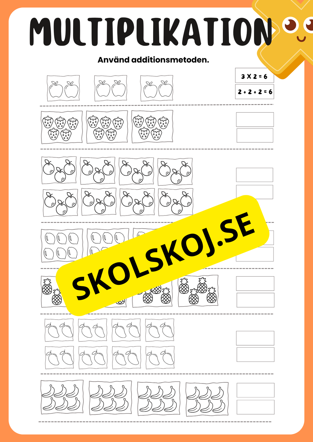 Träna multiplikation