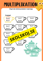 Träna multiplikation
