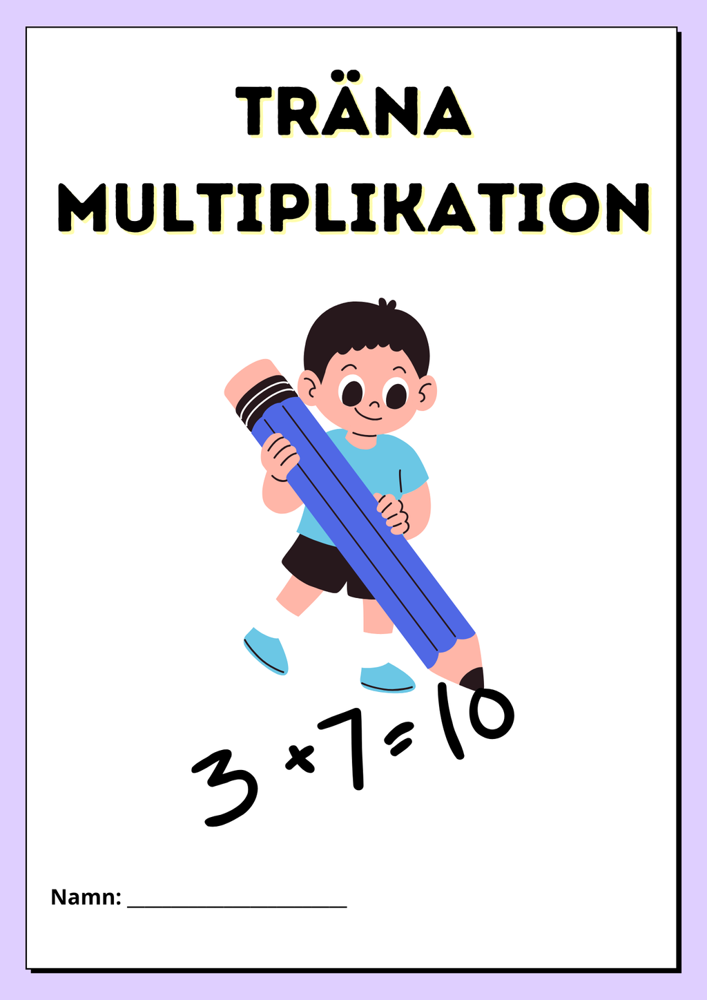 Träna multiplikation med multiplikationstabellerna
