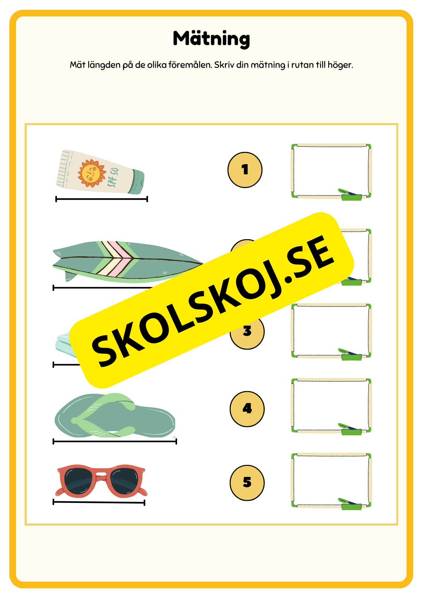 Träna på att mäta