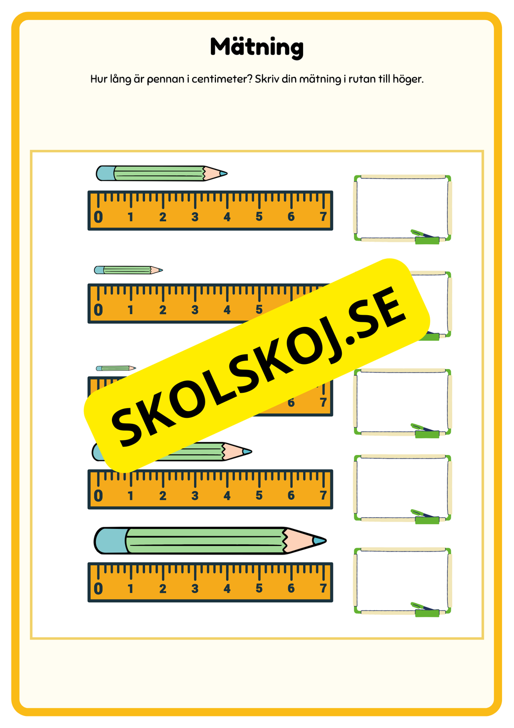 Träna på att mäta