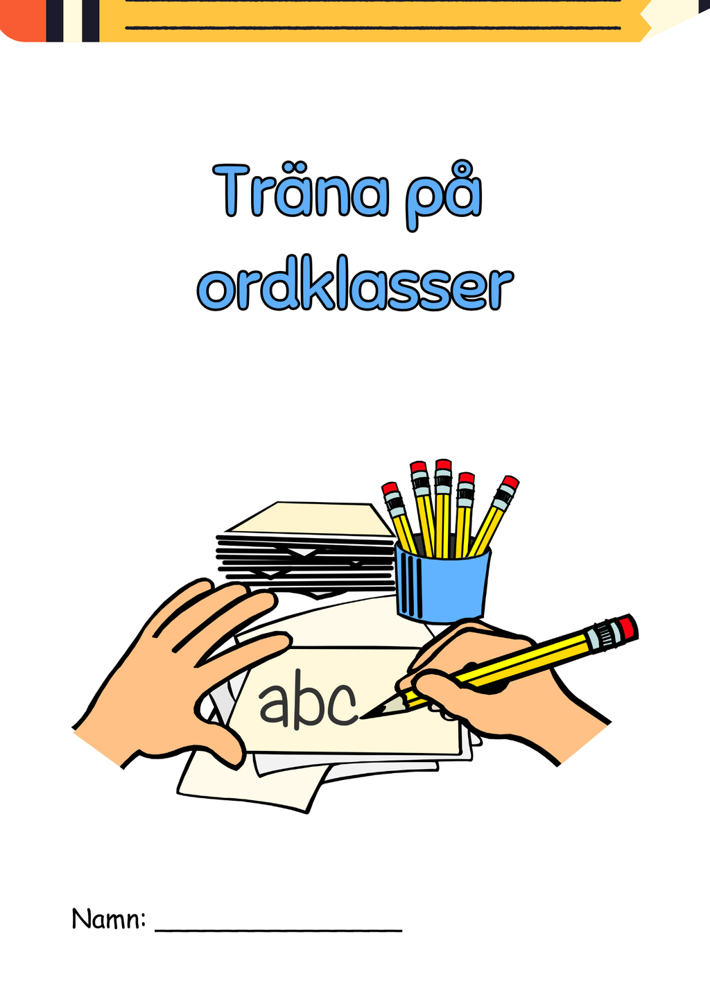 Träna på ordklasser