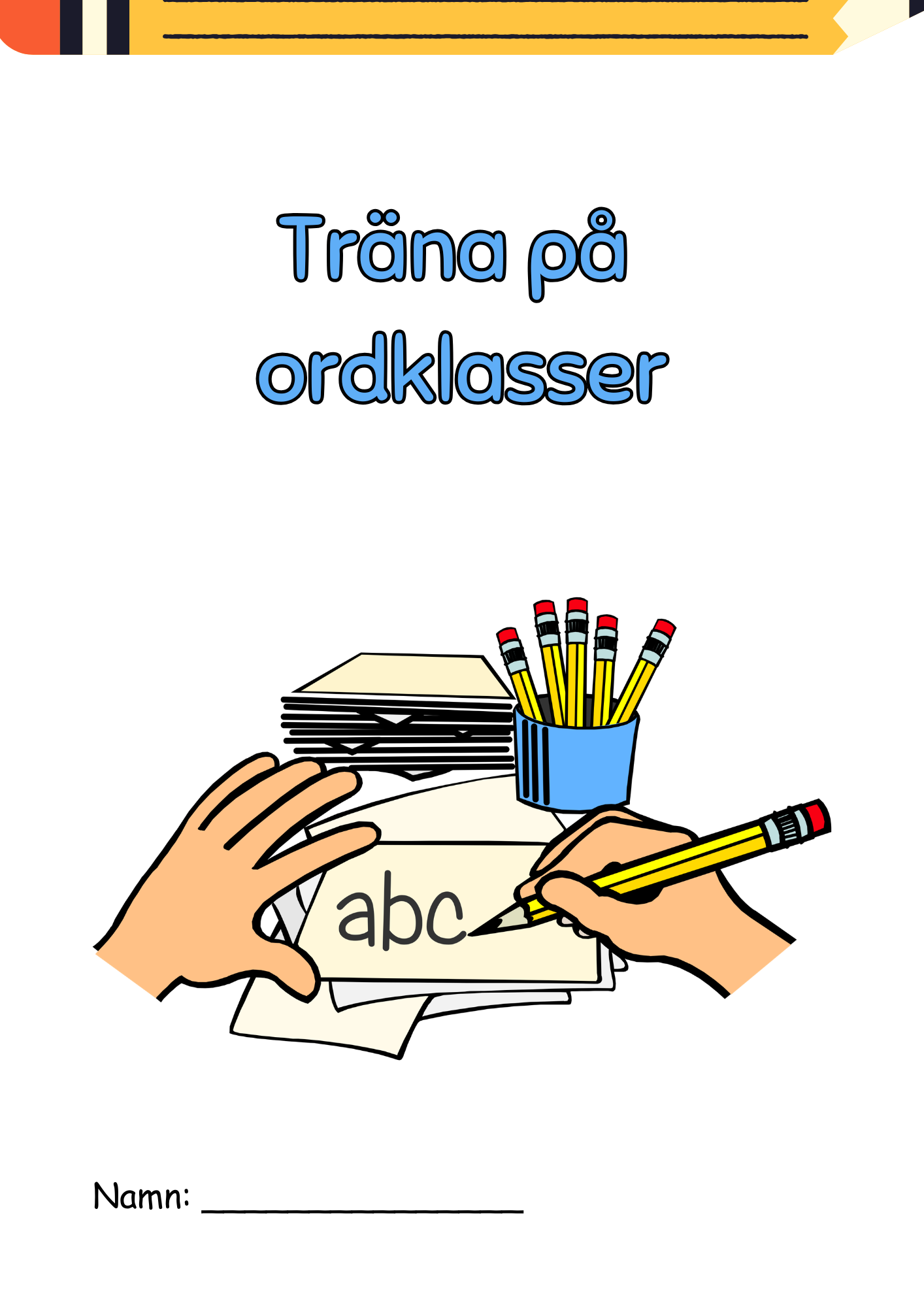 Träna på ordklasser