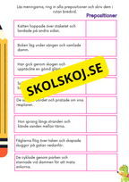 Träna på ordklasser