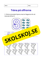 Träna på siffrorna - 1 - 10
