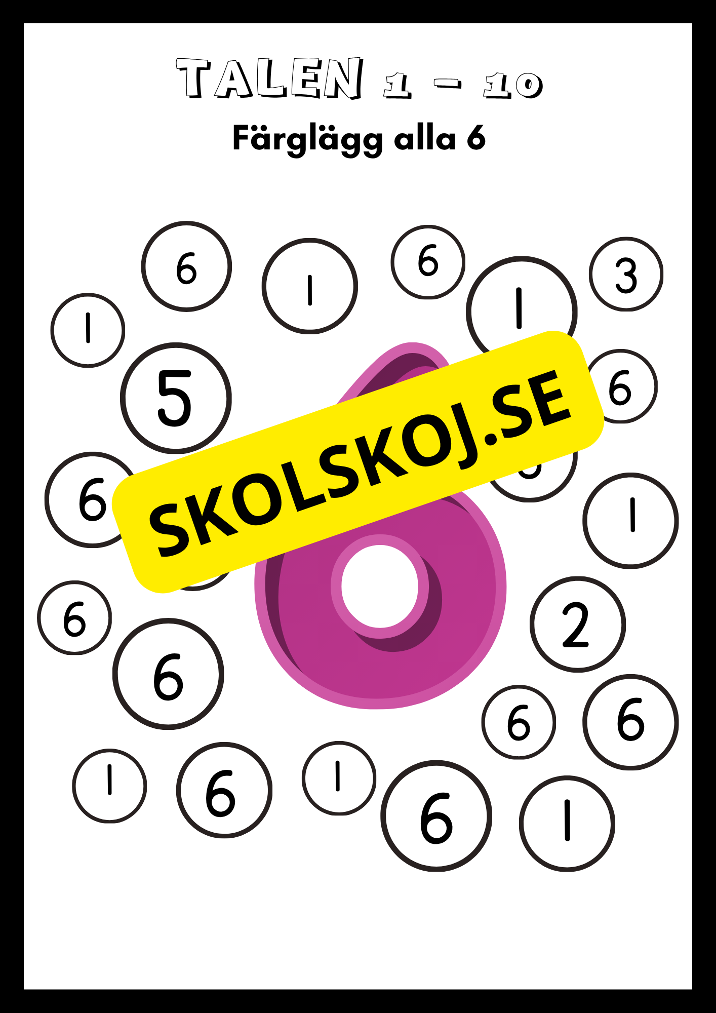 Träna på talen 1 - 10 (21 sidor)