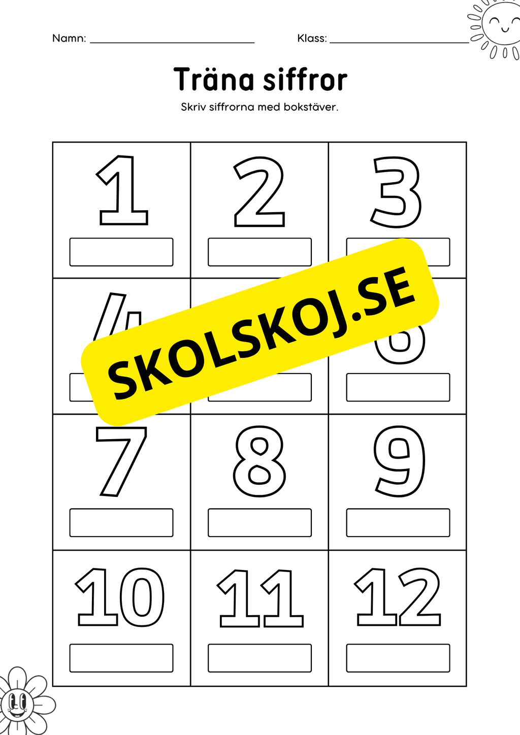 Träna siffror