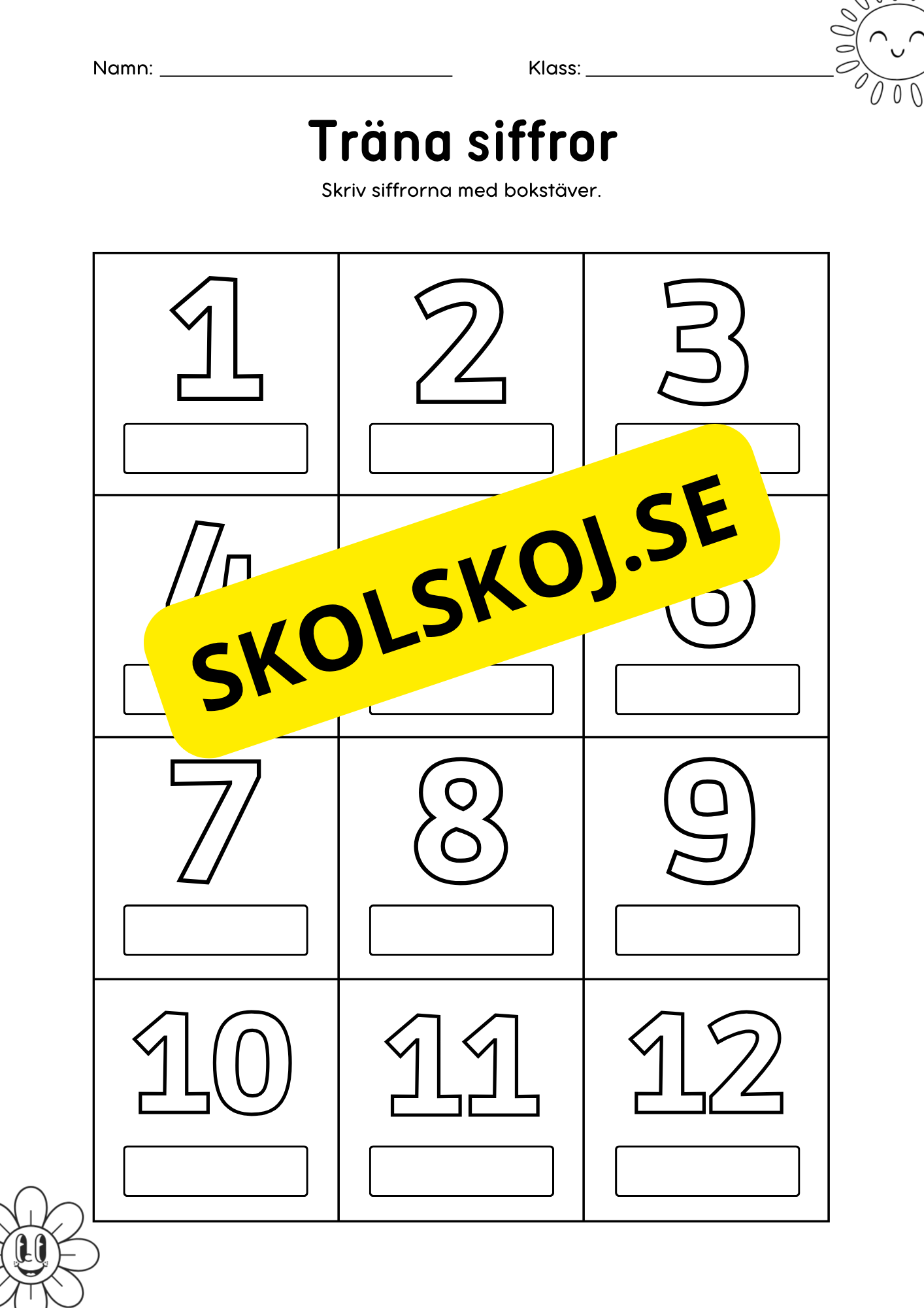 Träna siffror