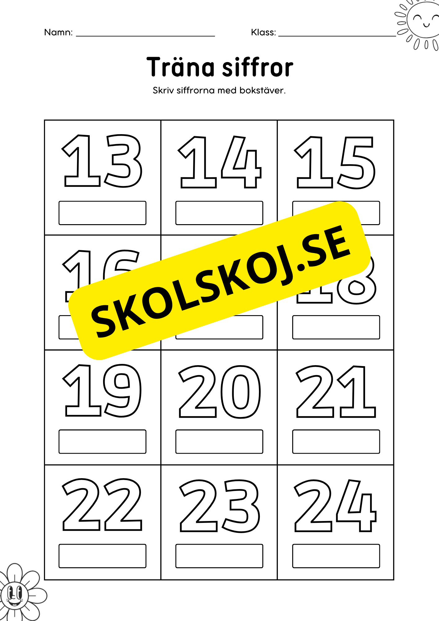 Träna siffror