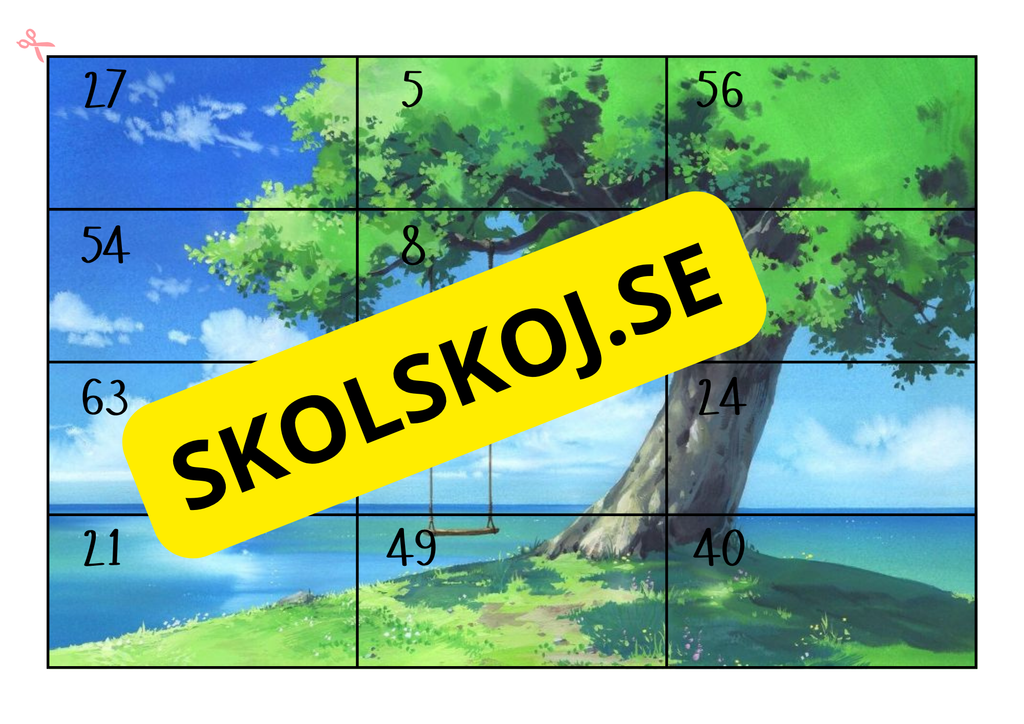 Tre multiplikationspussel