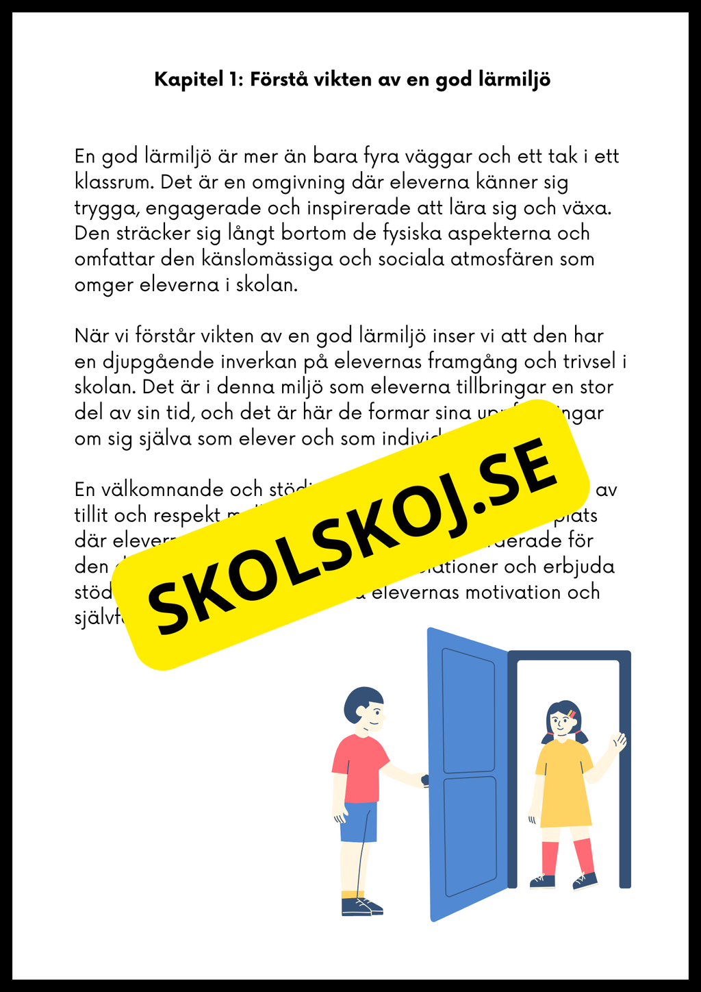 Trivsel, tillväxt och lärande - Häfte