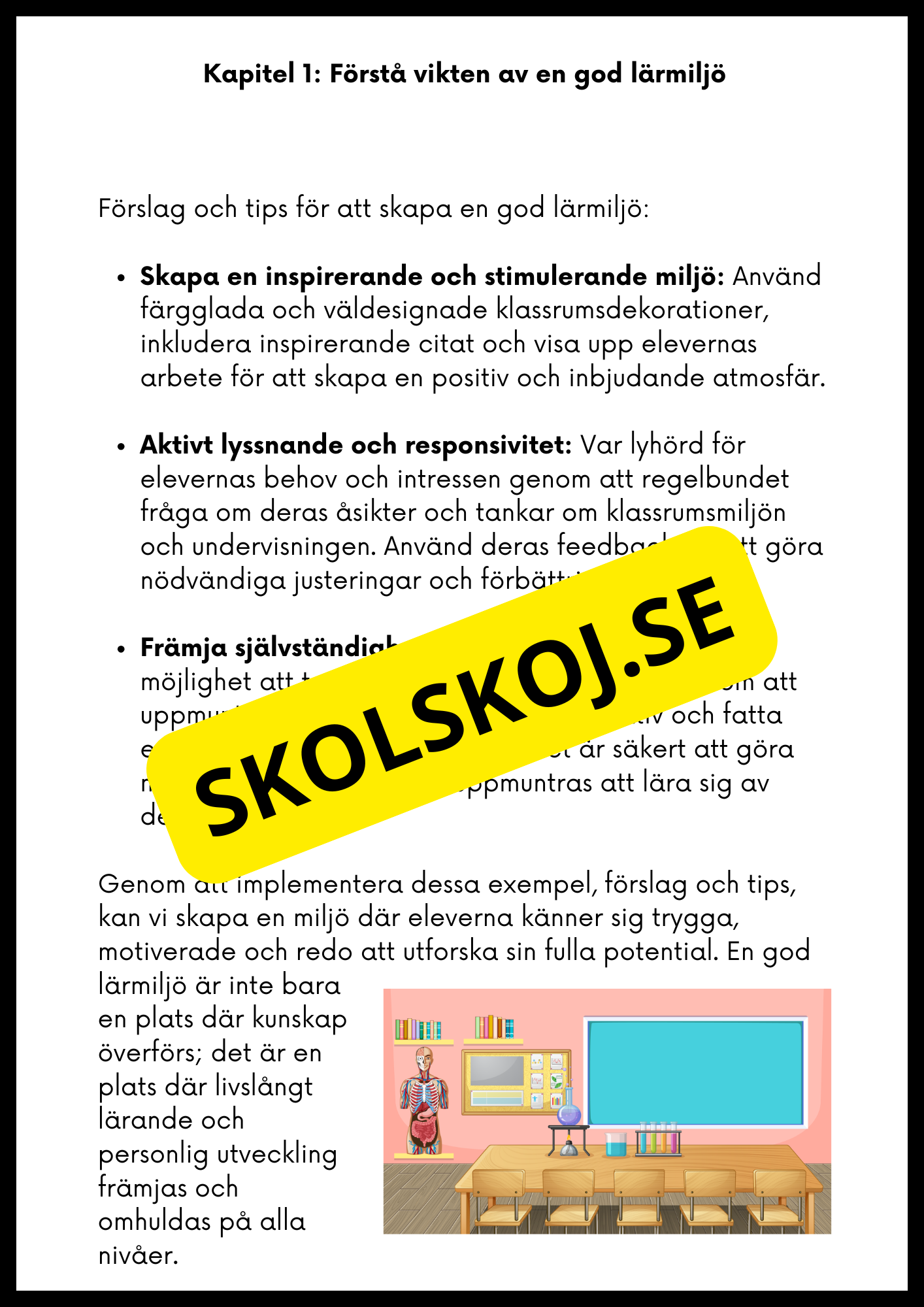 Trivsel, tillväxt och lärande - Häfte