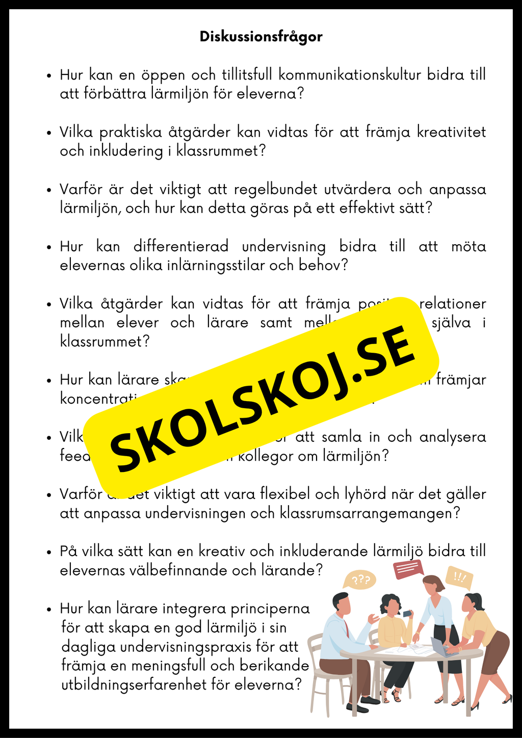 Trivsel, tillväxt och lärande - Häfte