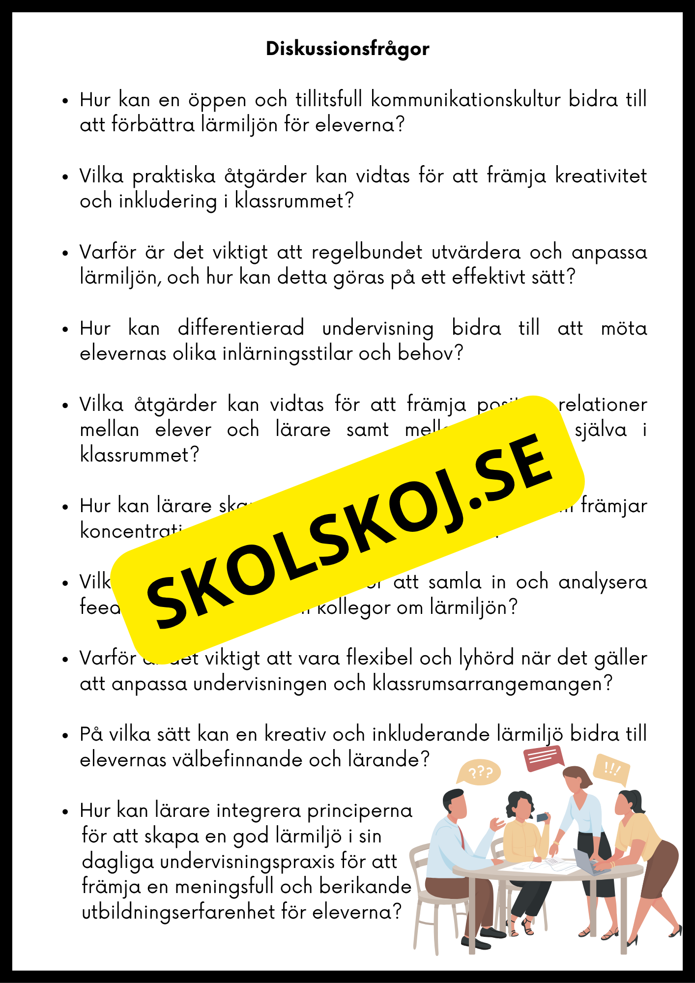 Trivsel, tillväxt och lärande - Häfte