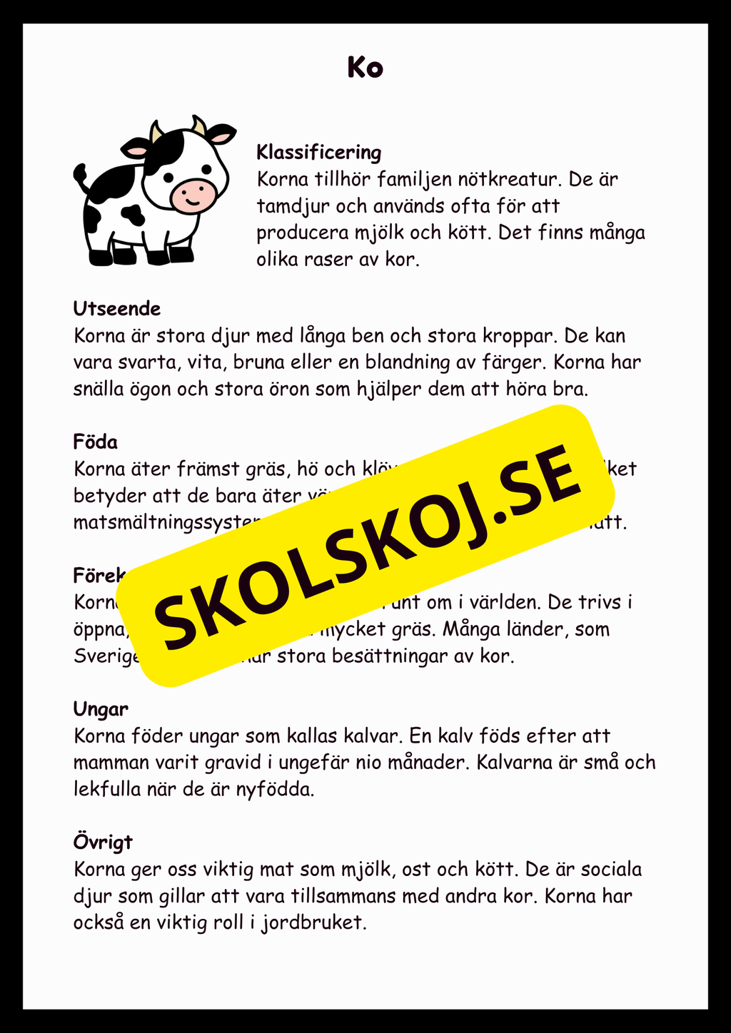 Upptäck bondgårdsdjuren - En rolig faktabok