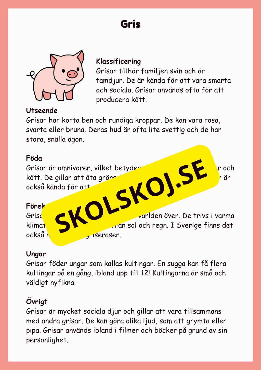 Upptäck bondgårdsdjuren - En rolig faktabok