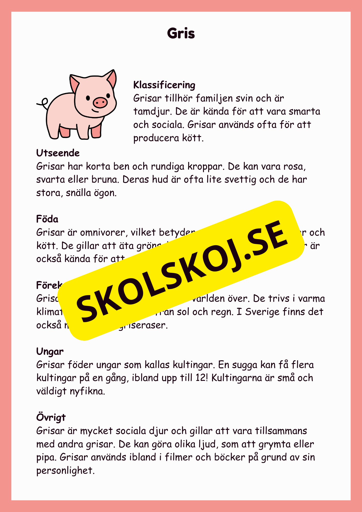 Upptäck bondgårdsdjuren - En rolig faktabok