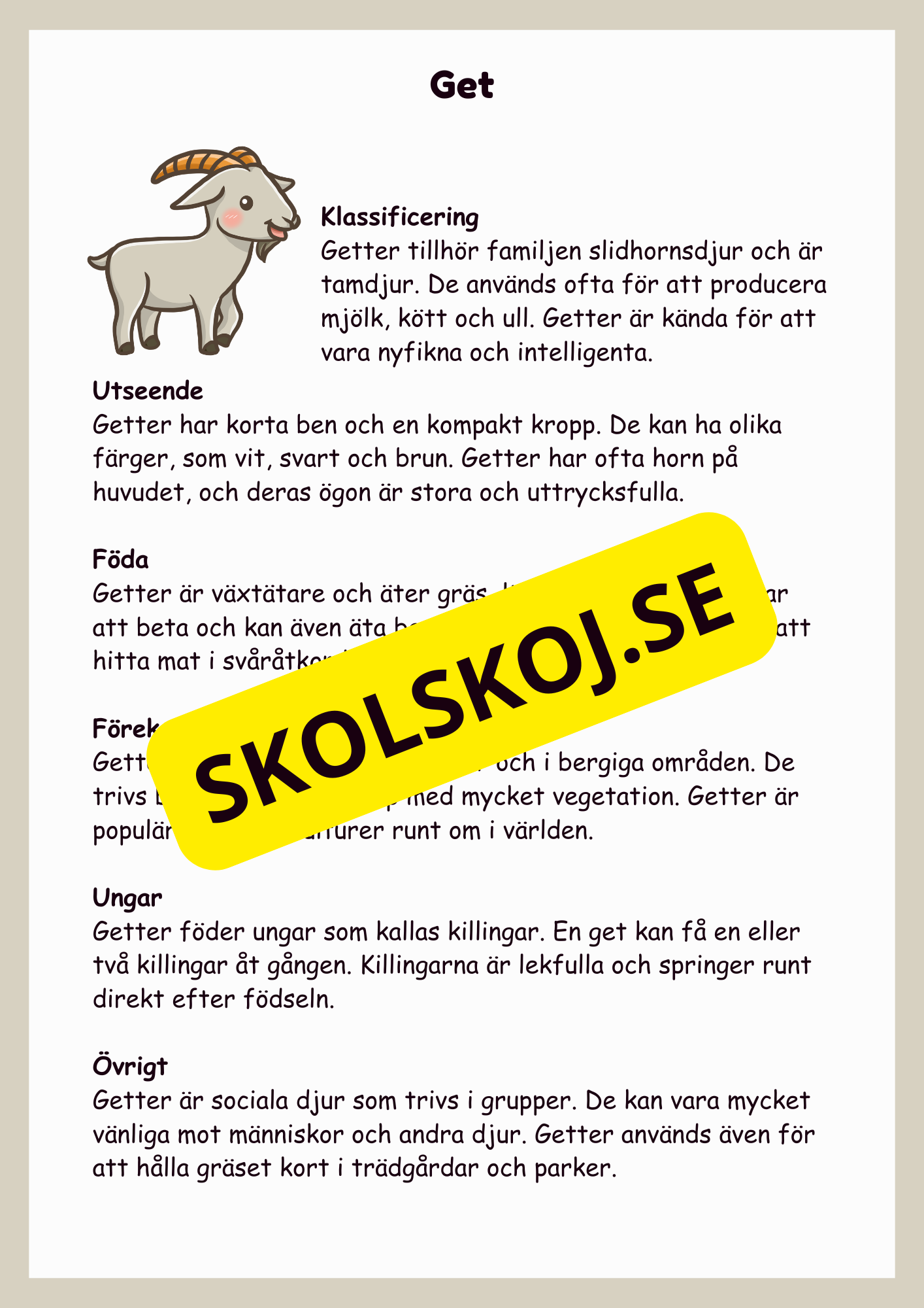 Upptäck bondgårdsdjuren - En rolig faktabok