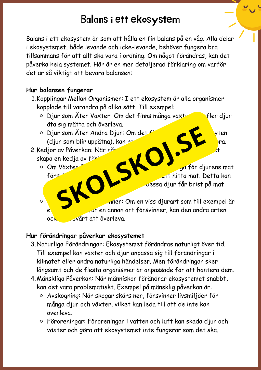 Upptäck ekosystem - Årskurs 5