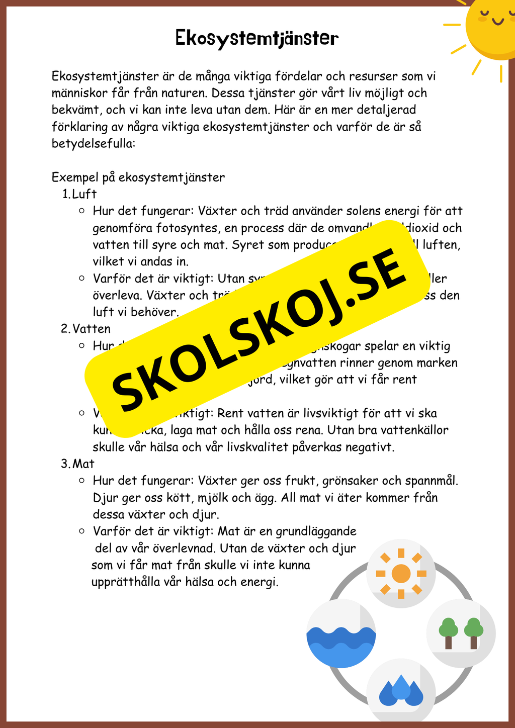 Upptäck ekosystem - Årskurs 5