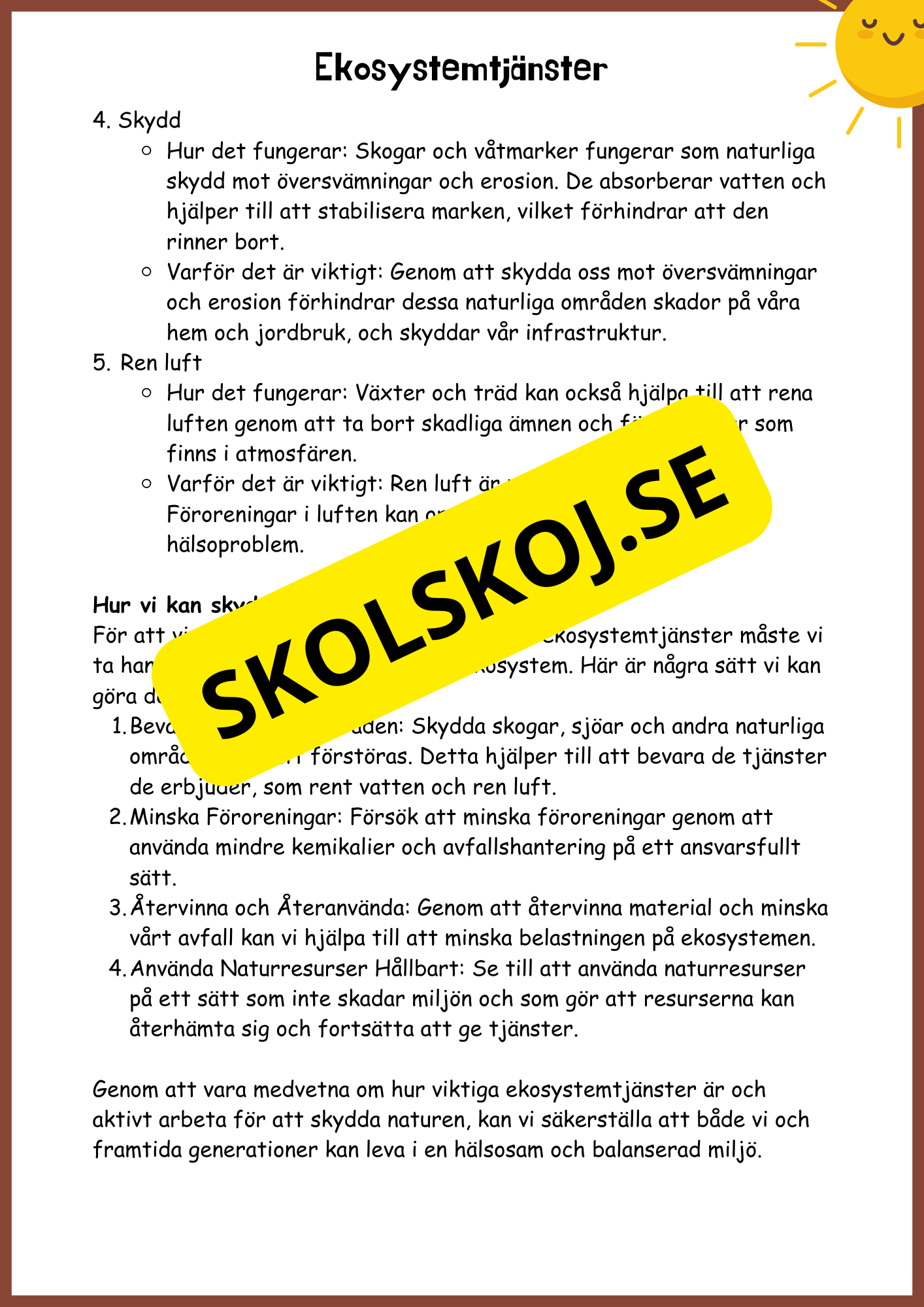 Upptäck ekosystem - Årskurs 5