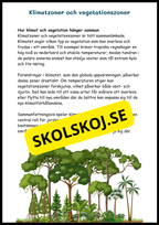 Upptäck jordens klimat- och vegetationszoner