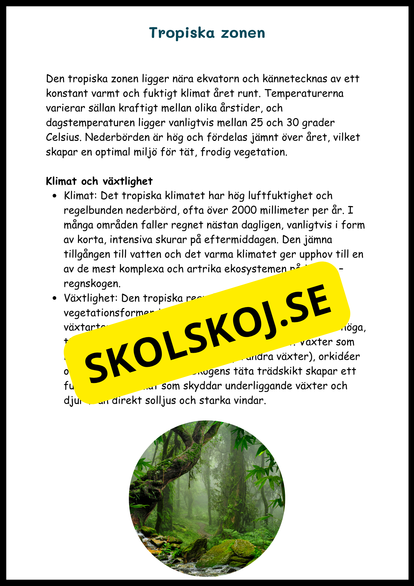 Upptäck jordens klimat- och vegetationszoner
