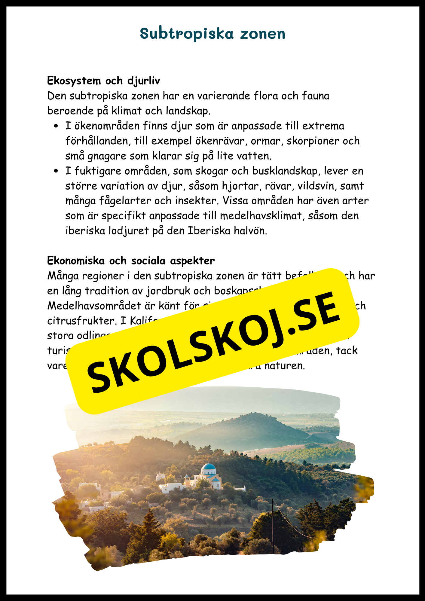 Upptäck jordens klimat- och vegetationszoner