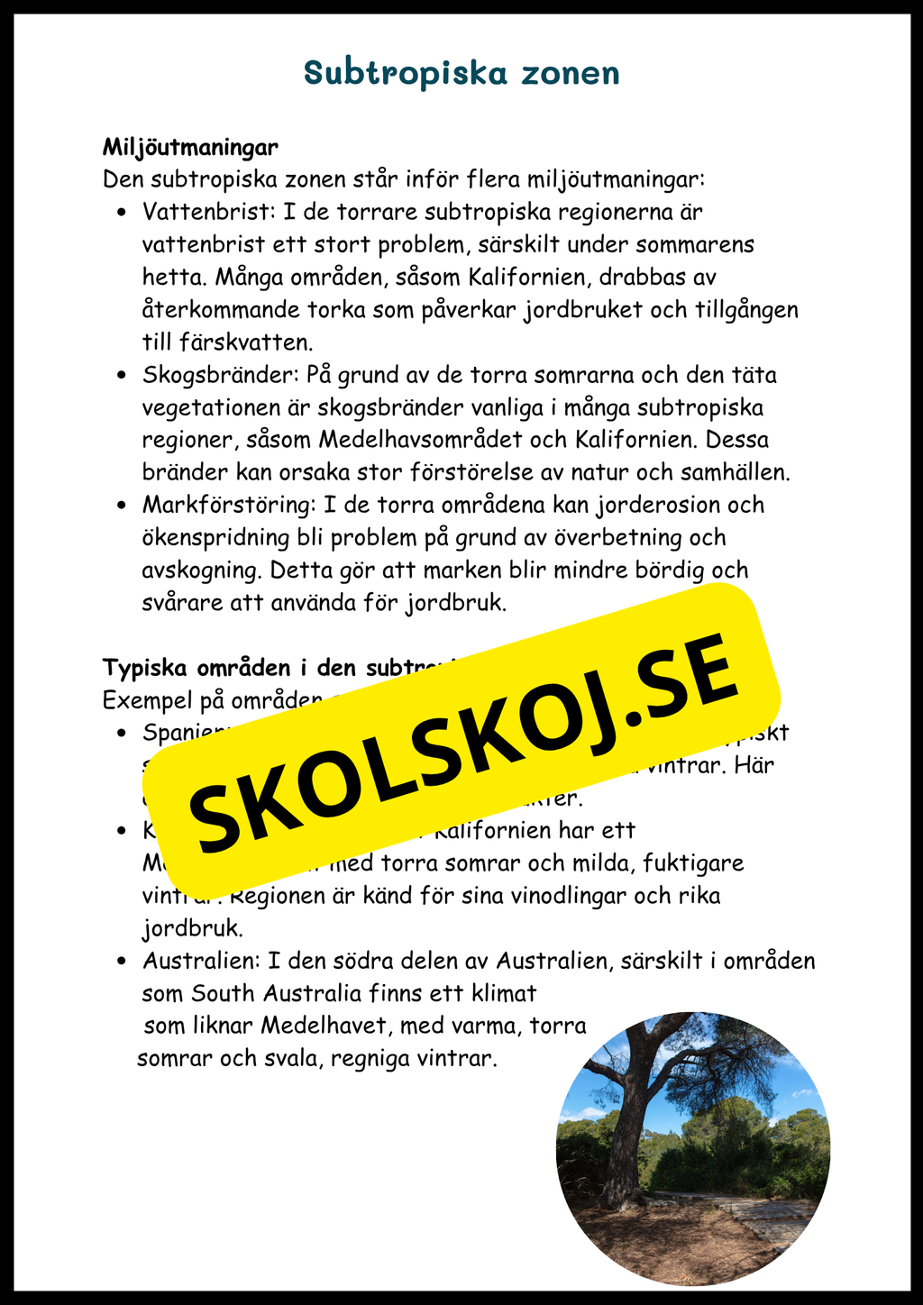 Upptäck jordens klimat- och vegetationszoner