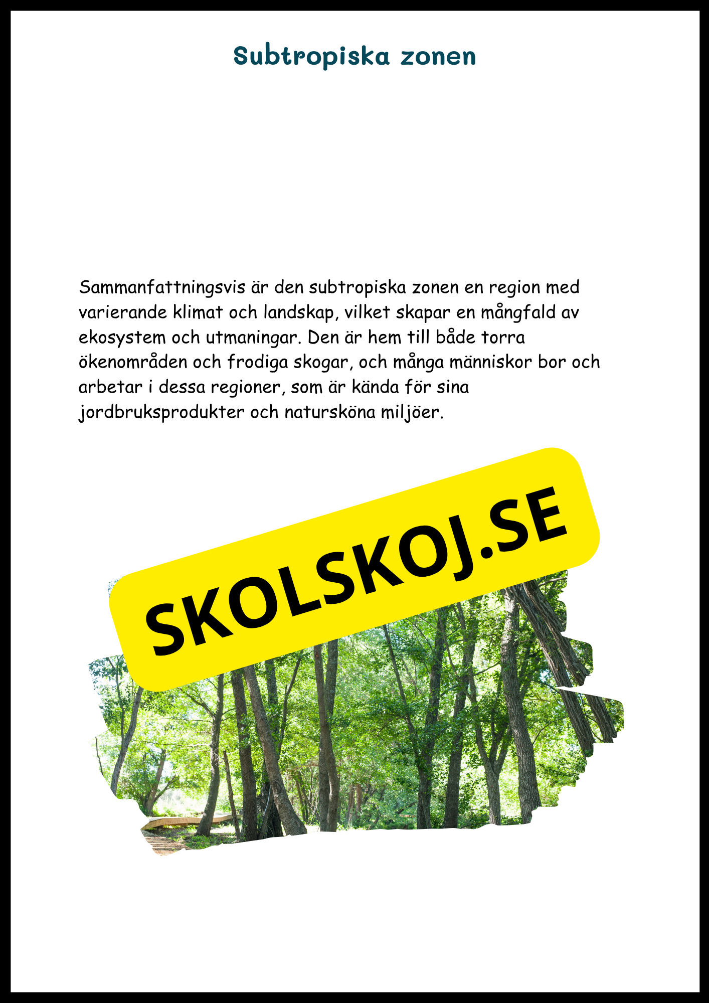Upptäck jordens klimat- och vegetationszoner